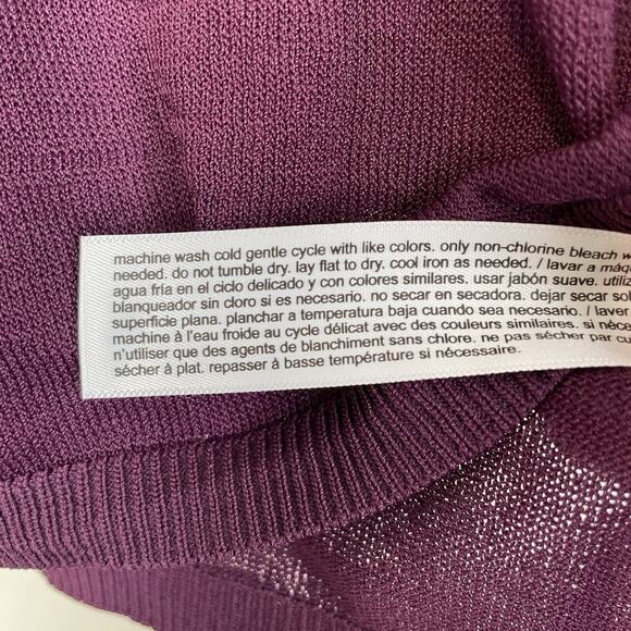 Eloquii Sheer Lightweight Turtleneck Sweater Size‎ 18/20 Lot of 2 Purple Gray - Picture 11 of 13